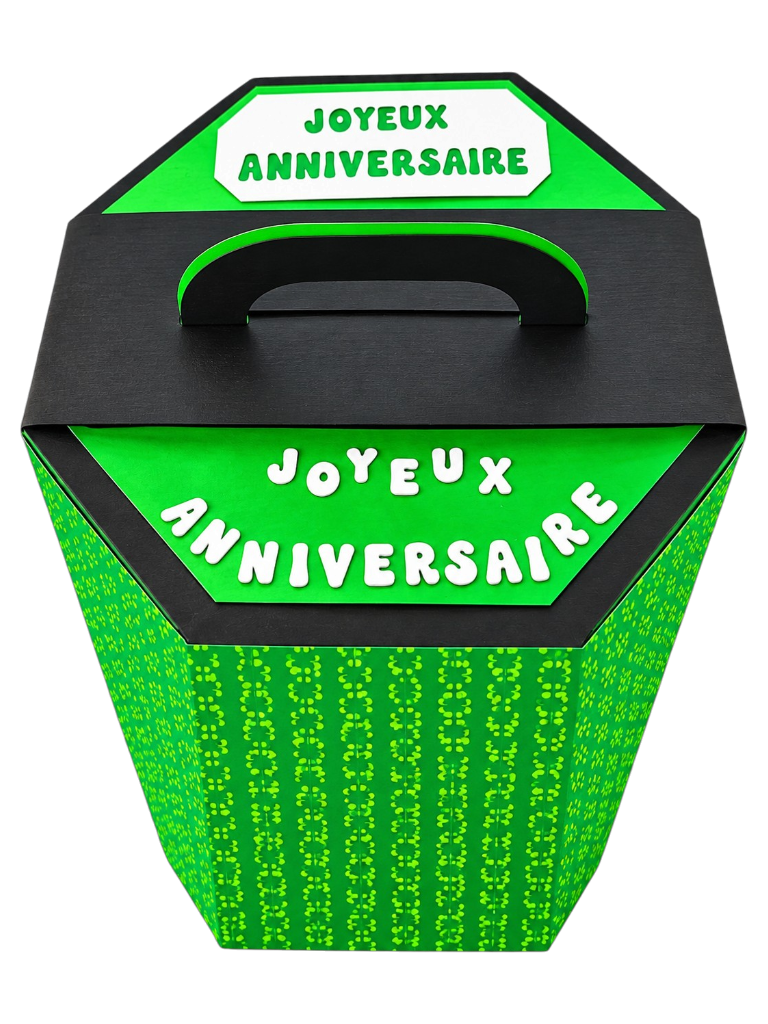 Boîte cadeau Joyeux Anniversaire personnalisée