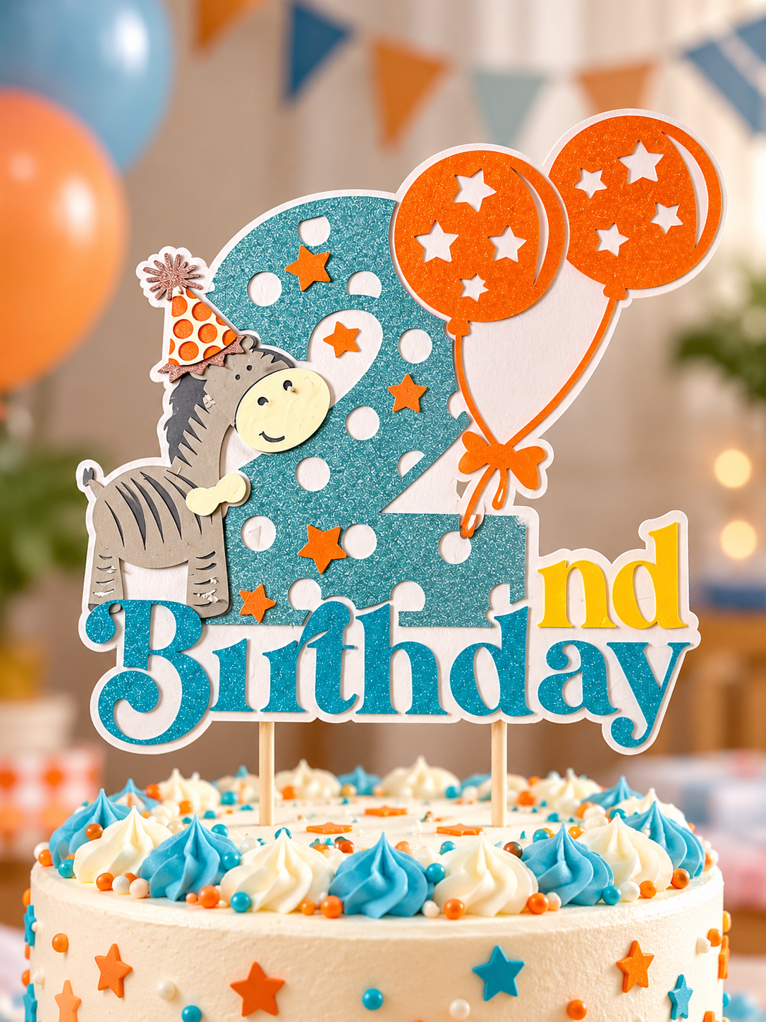 Décoration de gâteau 2 Ans