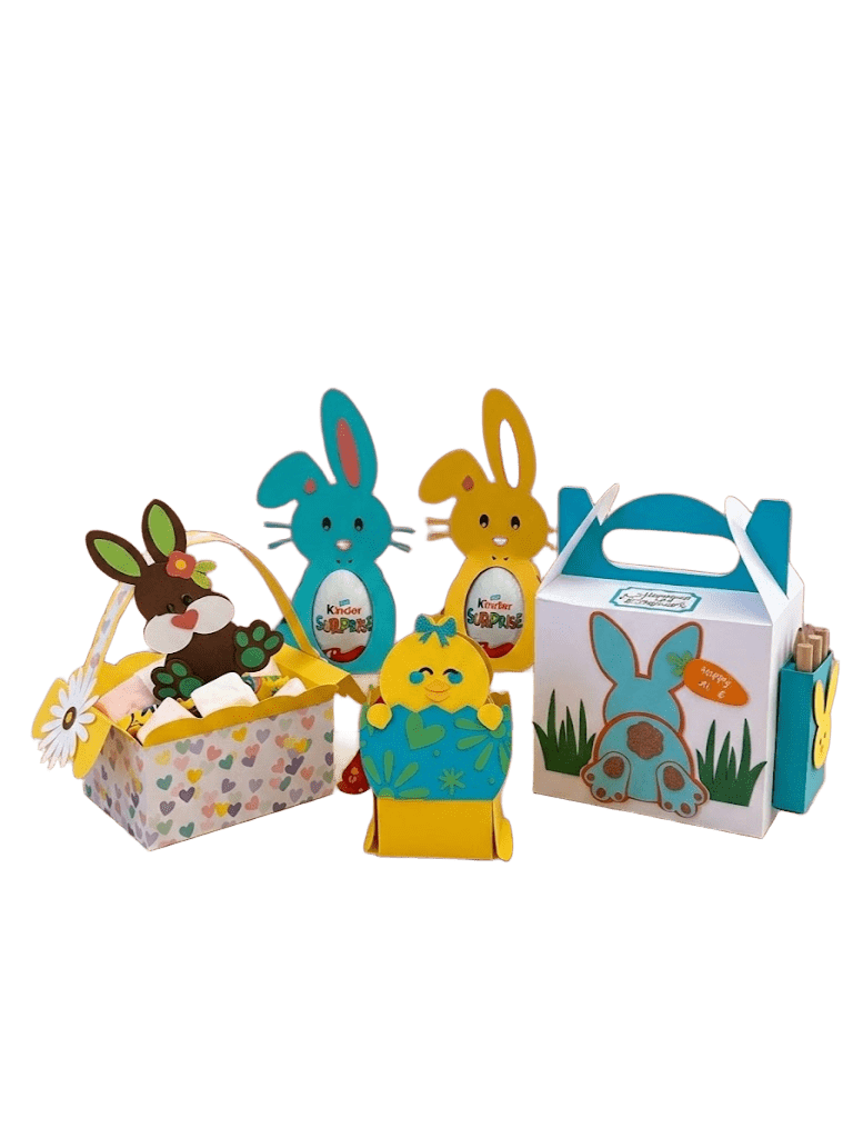 Panier de Pâques en carton personnalisé