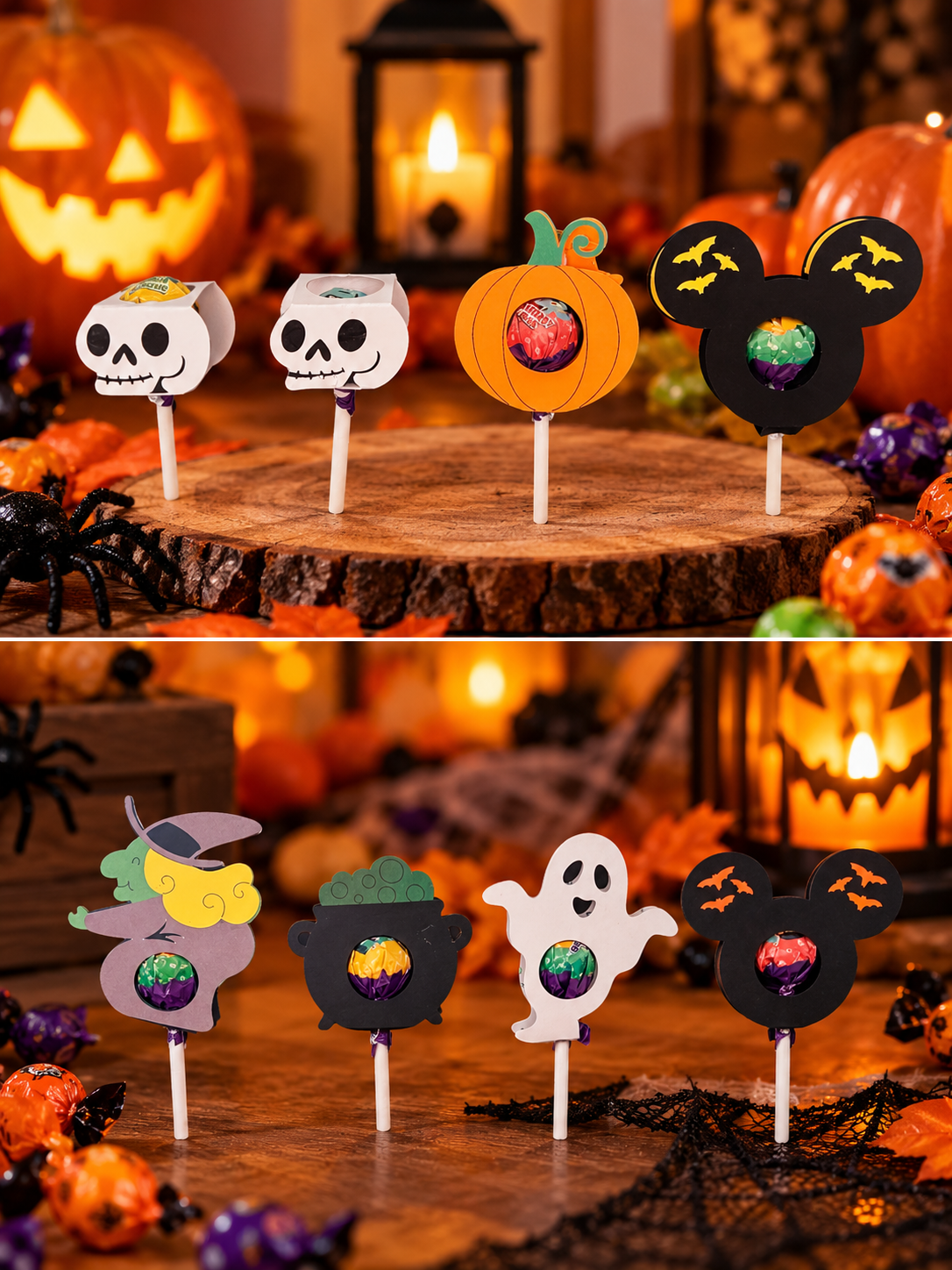 Porte-Sucette décoration Halloween en Cartonnage