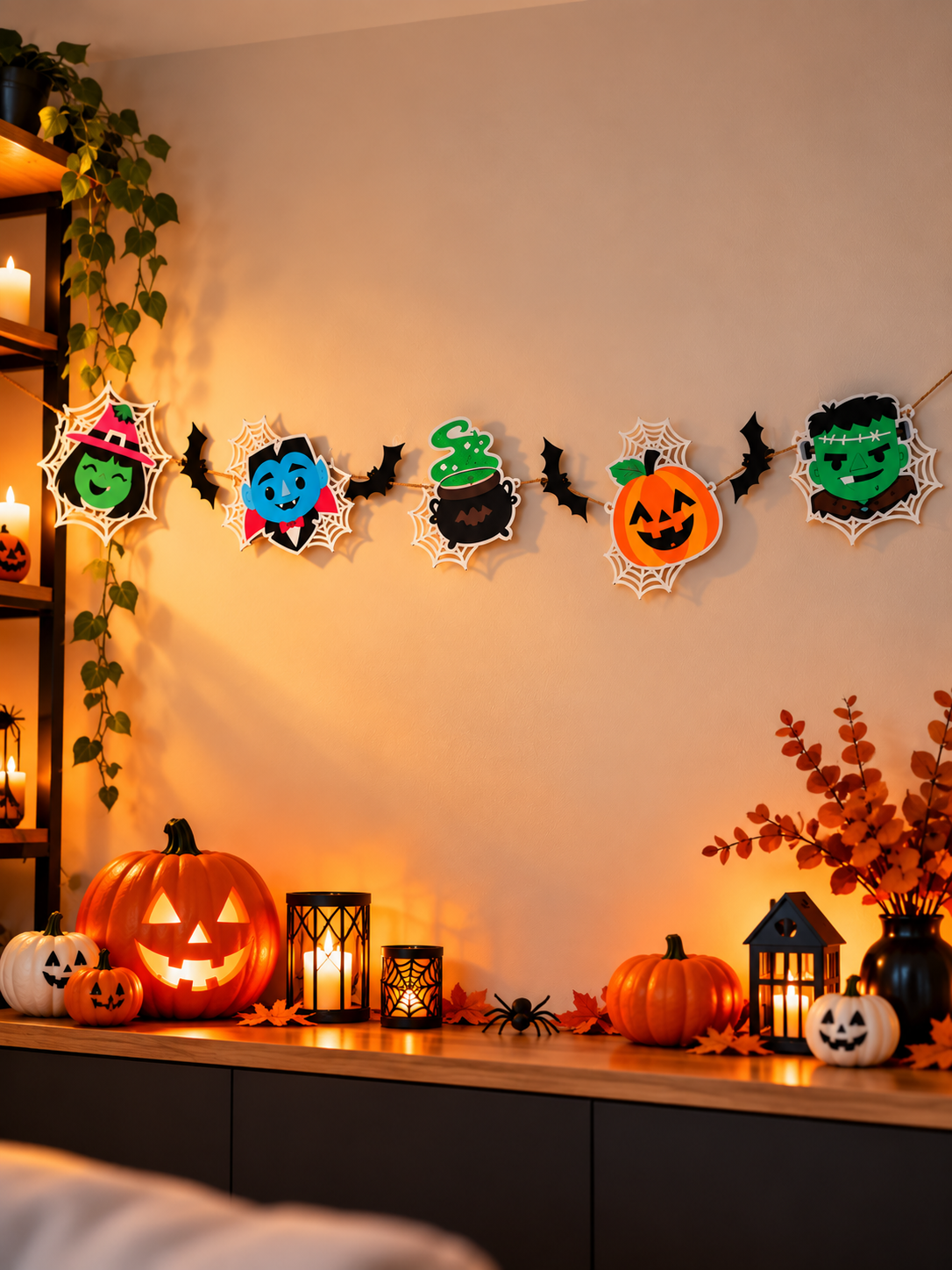Guirlande Décoration Halloween en Papier